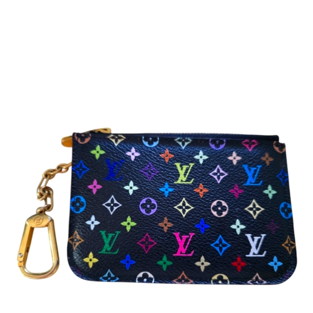 LV Takashi Murakami x Louis Vuitton Black Monoin Key Pouch Excellent Condition!! - Picture 12 of 15